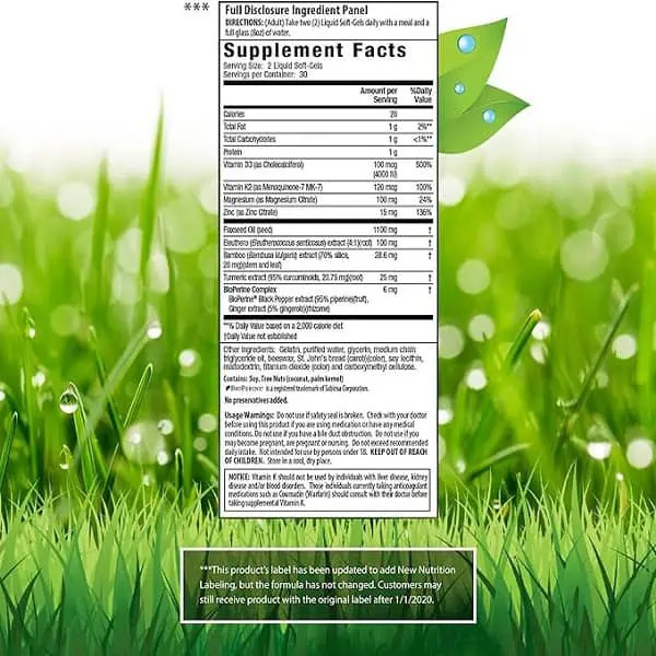 ویتامین D3 و K2 و عصاره زردچوبه اروین نچرالز 60 عدد Irwin Naturals High Potency Mega D3 & K2 + Turmeric Extract