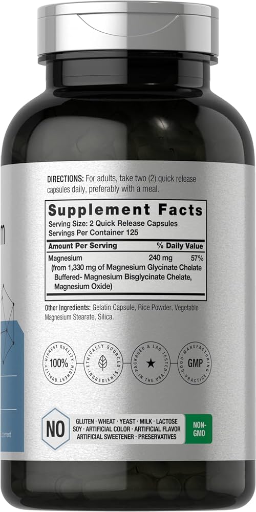 منیزیم گلیسینات هورباخ (۲۵۰عددی) Horbäach Buffered Magnesium Glycinate