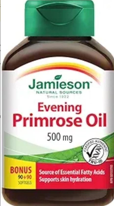 روغن گل مغربی جمیسون 500 میلی گرم 180عدد(Jamieson Evening Primrose oil