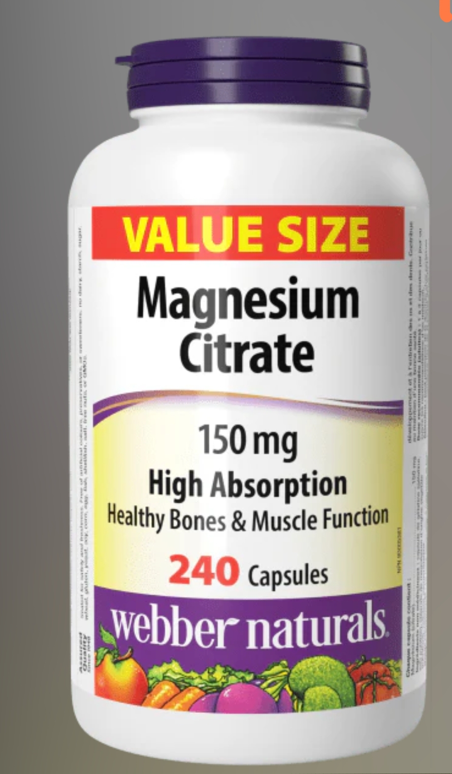منیزیم سیترات وبرنچرالز — Webber Naturals «Magnesium Citrate