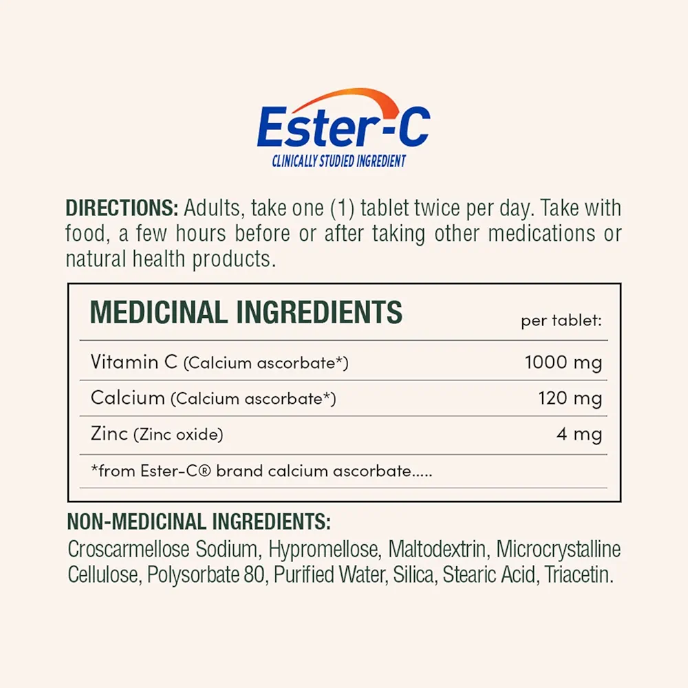قرص Ester-C نیچرز بونتی (90 عددی)NATURE'S BOUNTY Ester-C, Vitamin C, 1000 mg,
