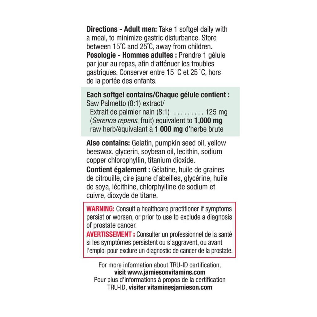 ساوپالمتو Jamieson Saw Palmetto .جیمیسون (60 عددی)