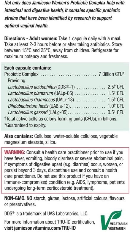 پروبیوتیک کمپلکس زنانه جمیسون Jamieson Womens Probiotic Complex