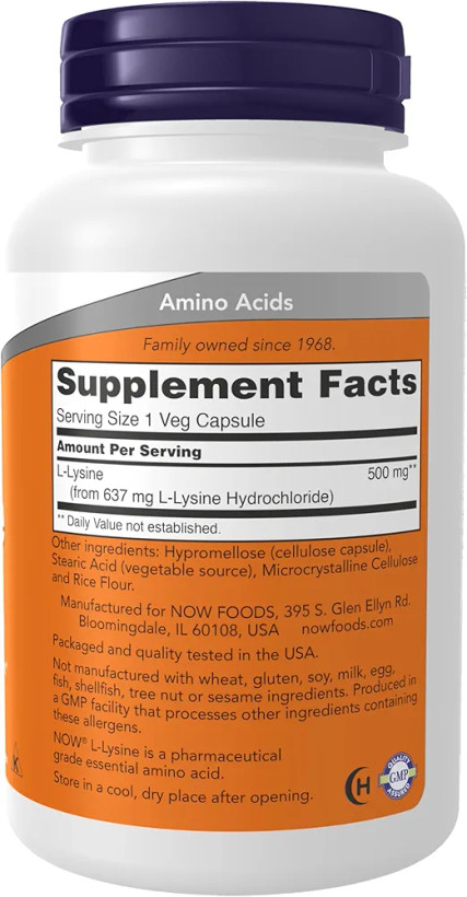 ال لیزین ناو (۱۰۰عددی)L-Lysine now