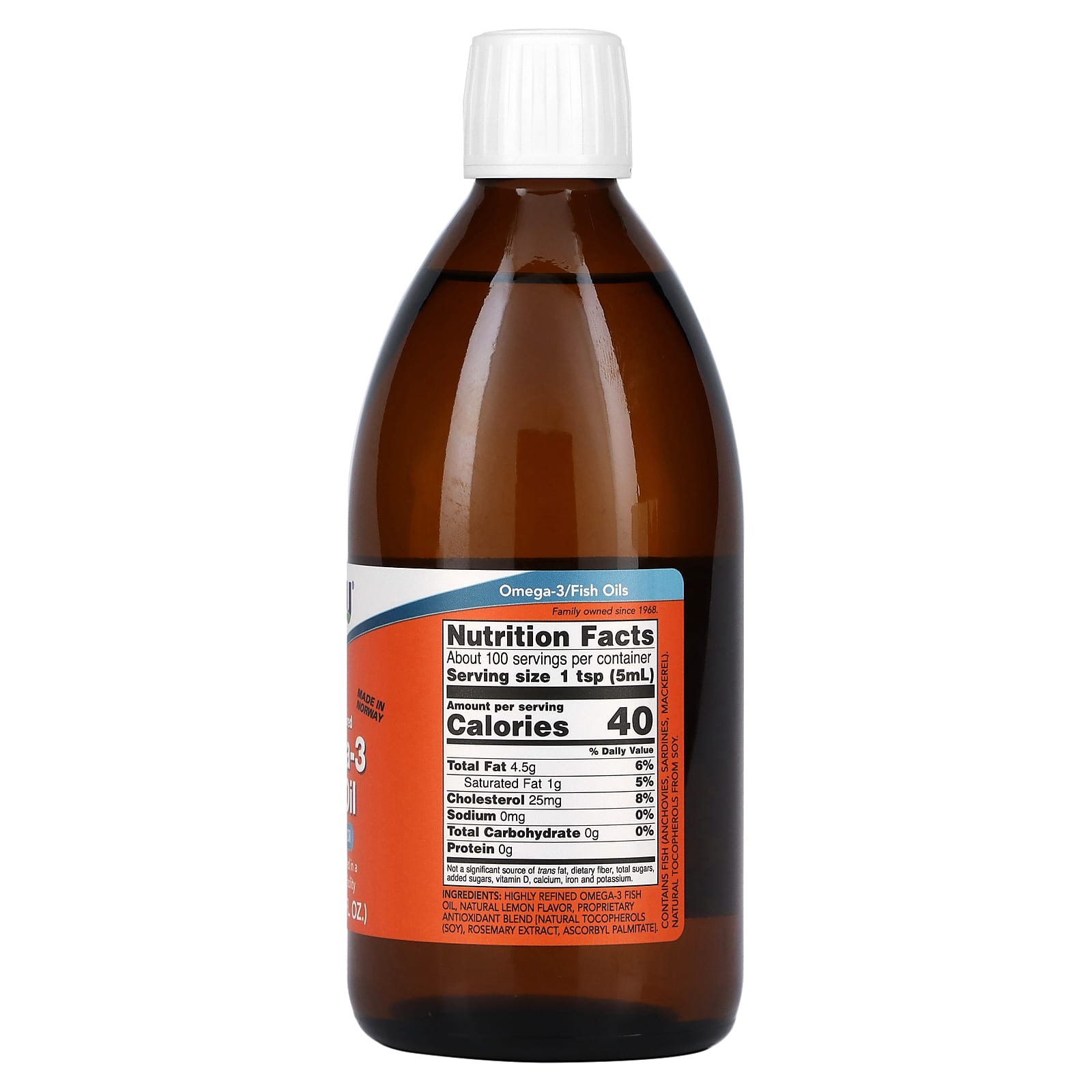 روغن امگا ۳ ناو Omega-3 Fish Oil Liquid