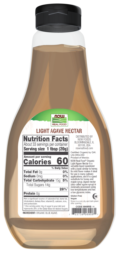 شیره آگاو ناو فودز – NOW Organic Agave Nectar (Light)