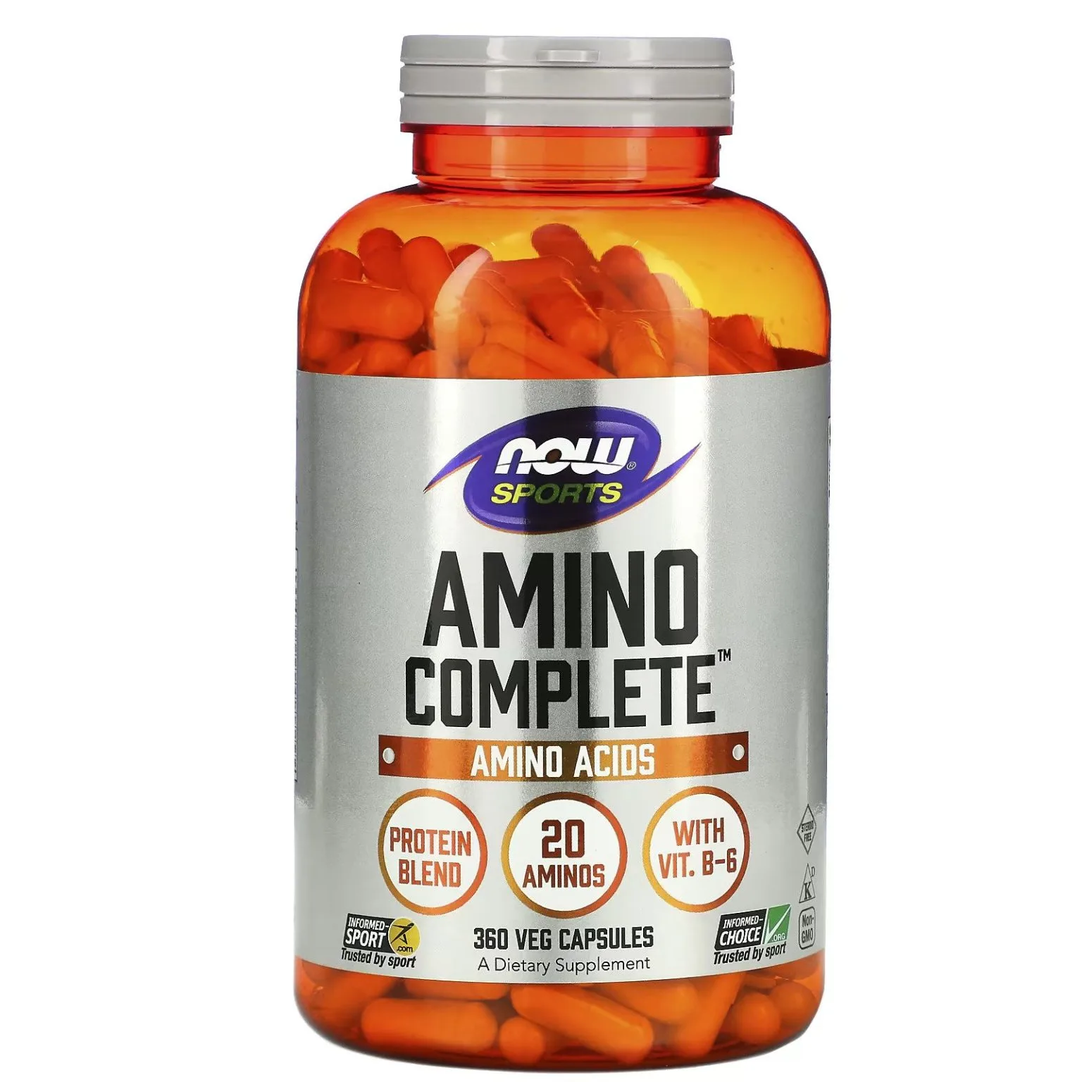 آمینو ناو فودز 360 عددیNOW Sports Amino Complete – 360 Veg Capsules