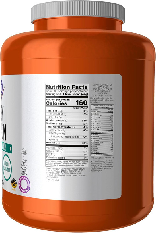پروتئین وی ناو فودز (NOW Foods) – 6 پوند (2722 گرم) 100% خالص