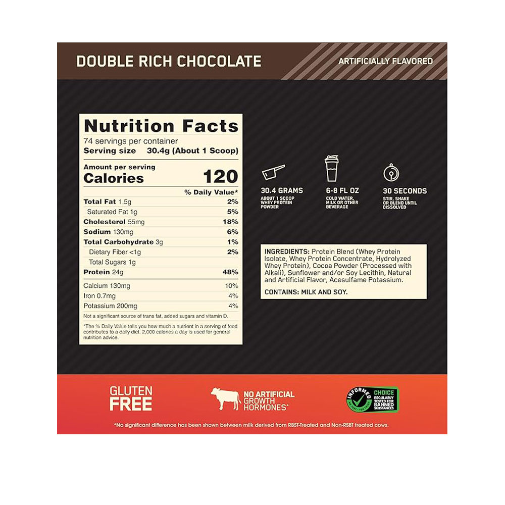 پروتئین وی او ان اپتیموم نوتریشن ON گلد استاندارد 2.27 کیلوگرمOptimum Nutrition Gold Standard