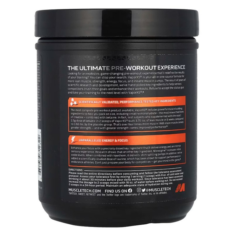 ویپر X5 ماسل تک MuscleTech Pre-Workout Powder, Vapor X5