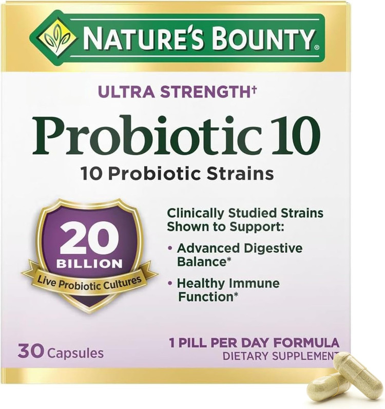 پروبیوتیک 30 عددی نیچرز بونتی Nature’s Bounty Probiotic 20 Billion (اصل