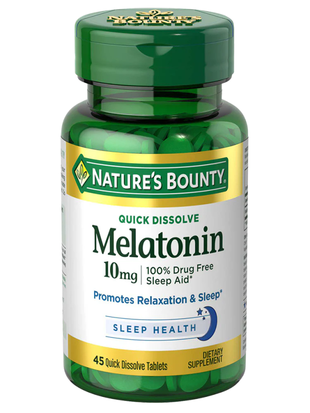 ملاتونین نیچرز بونتی 60 کپسول Nature’s Bounty Melatonin 10mg (اصل)