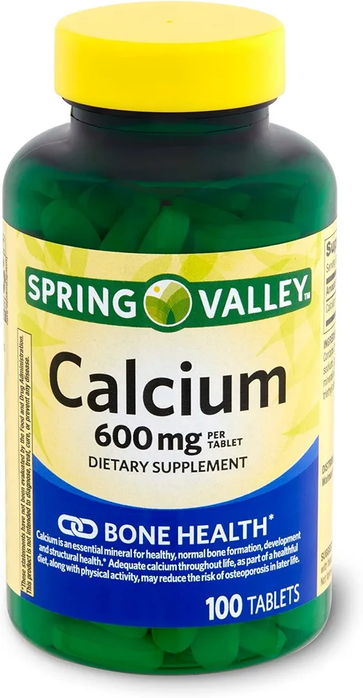 کلسیم اسپرینگ والی(۱۰۰عددی) Spring Valley Calcium حاوی ویتامین D3
