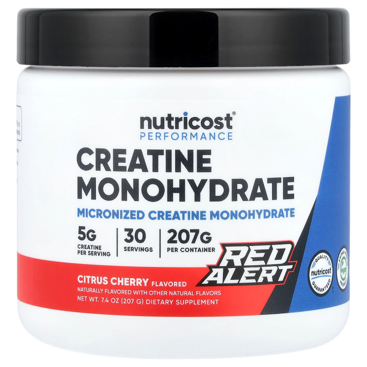 کراتین مونوهیدرات ناتری کاستNutricost Performance, Creatine + Energy, Watermelon, 9 oz (252 g)