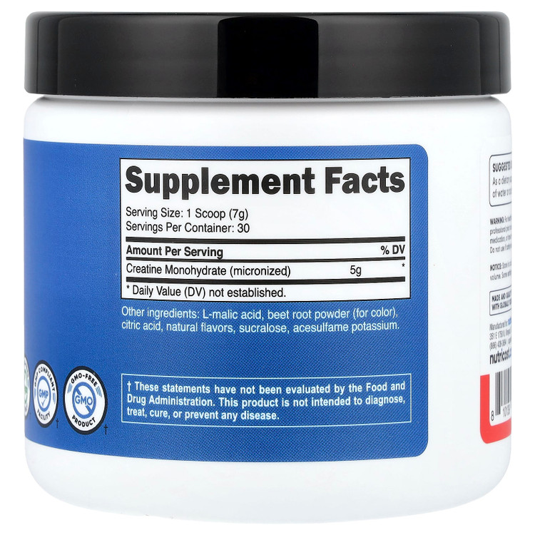 کراتین مونوهیدرات ناتری کاستNutricost Performance, Creatine + Energy, Watermelon, 9 oz (252 g)