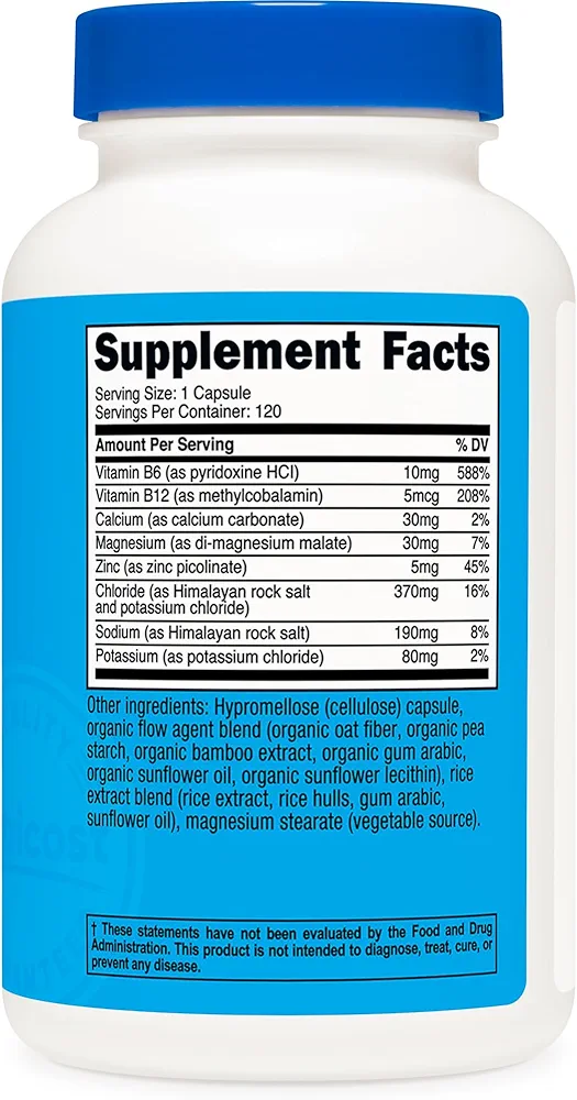 الکترولیت کامپلکس ناتری کاست(۱۲۰عدد)Nutricost Electrolyte Complex Advanced Hydration