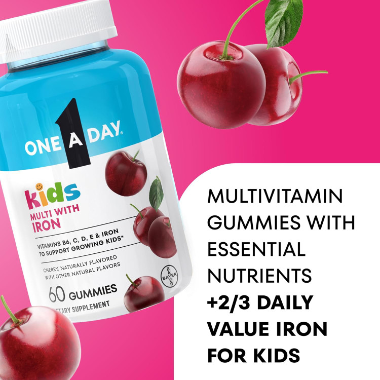 پاستیل مولتی ویتامین کودکانه وان ا دی بایر One A Day Kids Multi