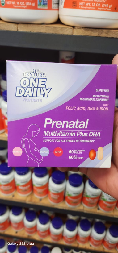 قرص و سافت ژل پریناتال بارداری مولتی ویتامین مینرال + دی اچ ای ۲۱ سنتری 21st Century Prenatal Multivitamin/Mineral+DHA