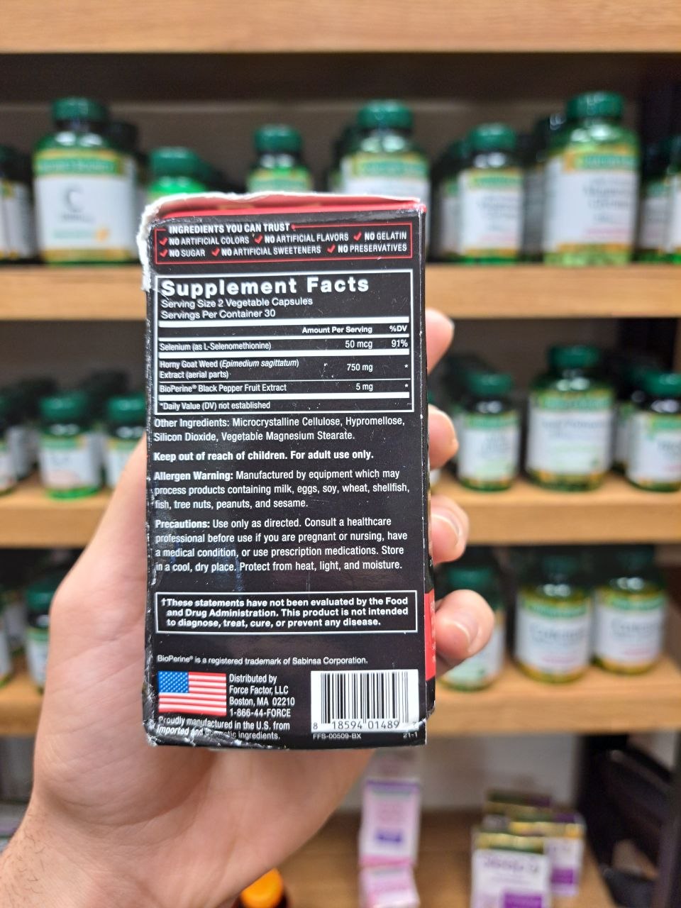 هورنی گوت پلاس فورس فکتور Force Factor Horny Goat Weed