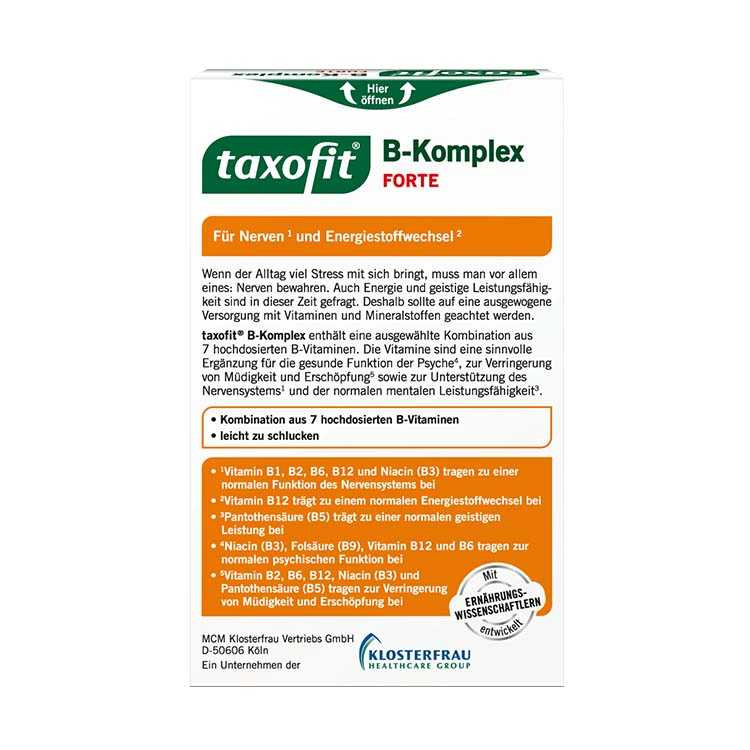 مکمل ویتامین B کمپلکس + اسید فولیک تکسوفیت _ بسته ی 40 عددی