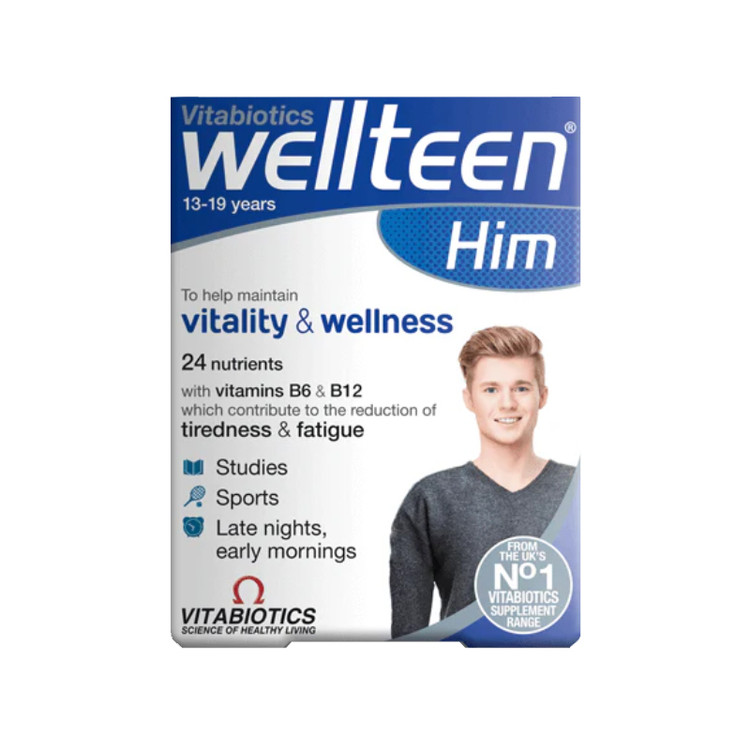 مولتی ویتامین پسر ول هیم ویتابیوتیکس Vitabiotics Wellteen Him