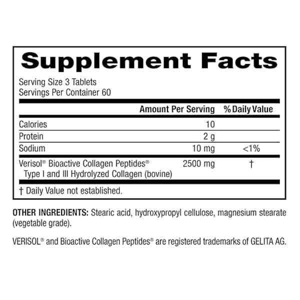 کلاژن پپتاید وبر نچرالز – Webber Naturals Collagen Peptides 180Tab