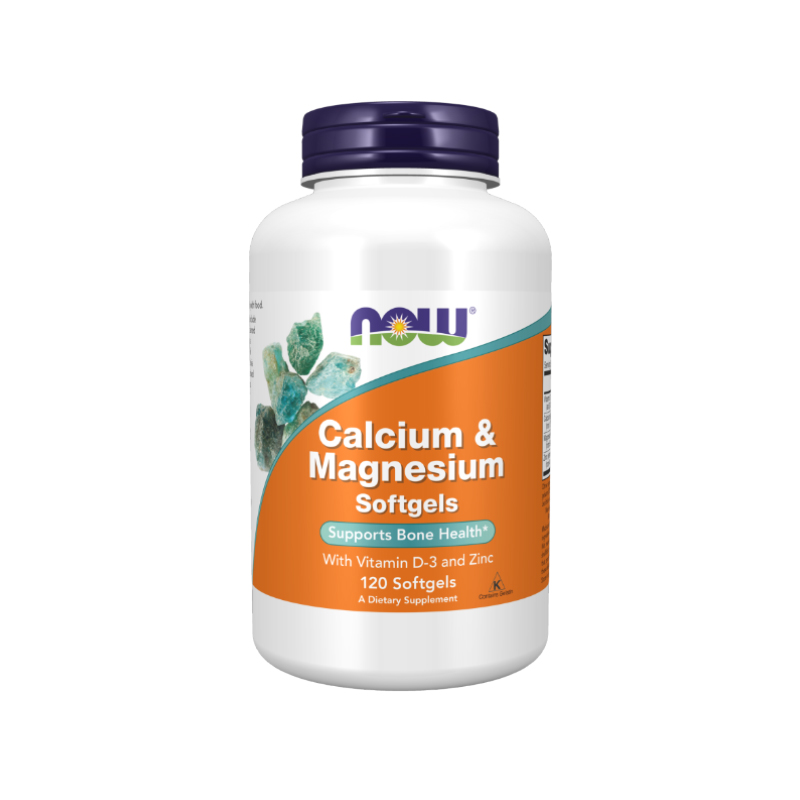 کلسیم و منیزیم ناو فودز Now Foods Calcium & Magnesium Softgels