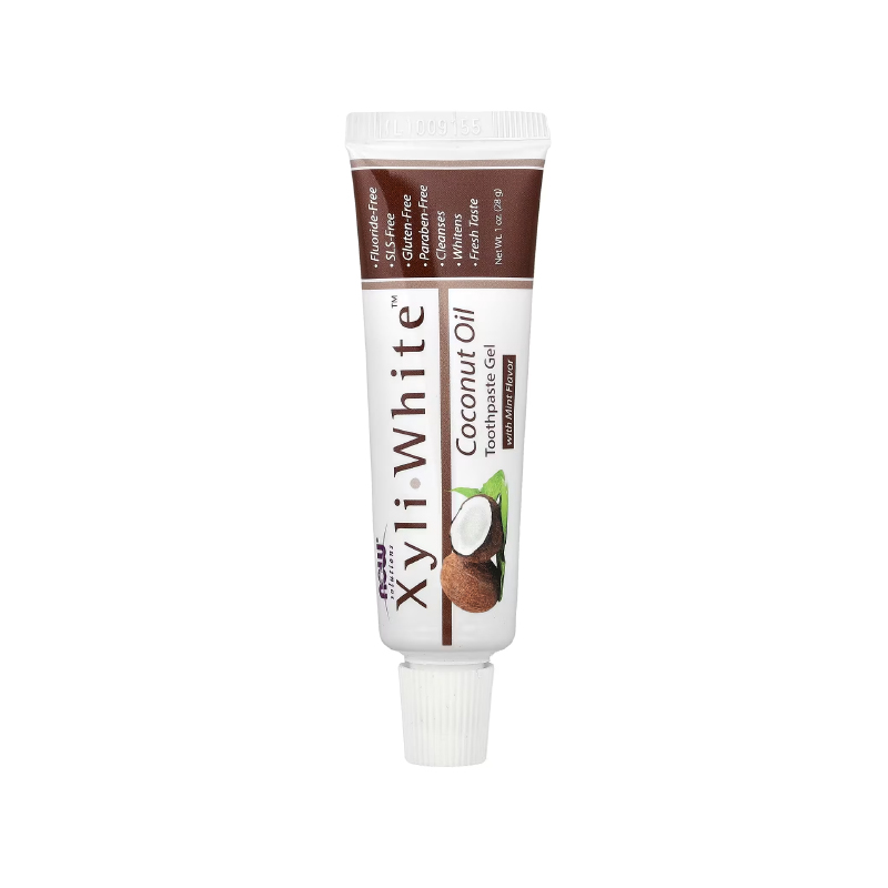 خمیردندان ژلی با روغن نارگیل زایلیوایت ناو فودز Now Foods XyliWhite Coconut Oil Toothpaste Gel