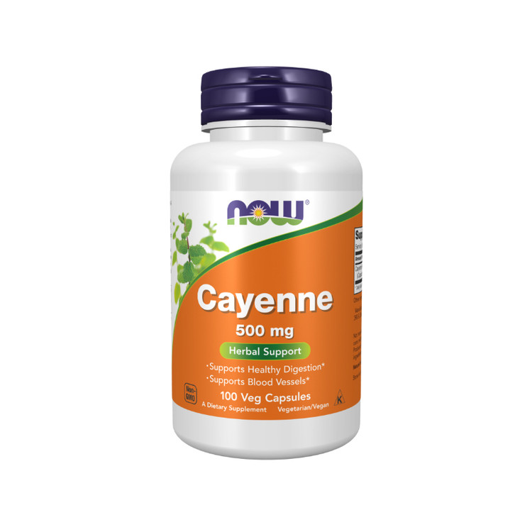 کِینیِن (فلفل قرمز) ناو فودز ۱۰۰عددی Now Foods Cayenne Veg Capsules