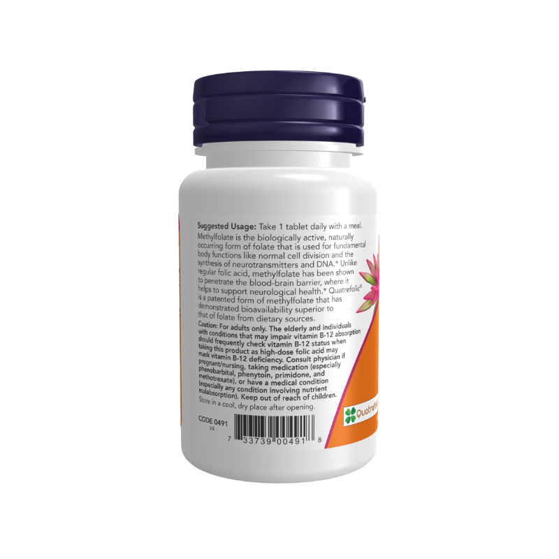 متیل فولِیت ناو فودز۹۰تایی Now Foods Methyl Folate Tablets