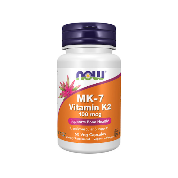 امکی سِوِن ویتامین k2 ناو فودز ۶۰تاییNow Foods MK-7 Vitamin K2 Veg Capsules