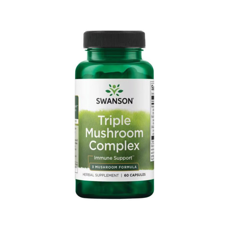 تریپل ماشروم کمپلکس سوانسونSwanson Triple Mushroom Complex 3 Mushroom Formula