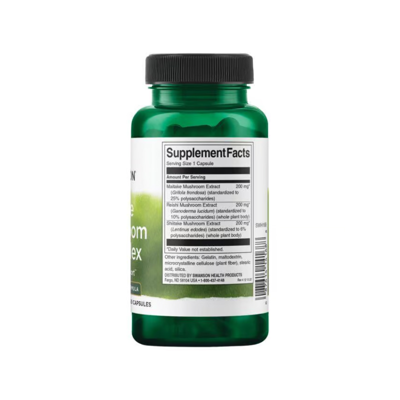 تریپل ماشروم کمپلکس سوانسونSwanson Triple Mushroom Complex 3 Mushroom Formula