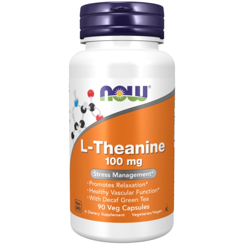 کپسول ال تئانین ناو کاهش استرس NOW Foods L-Theanine (90 عددی)