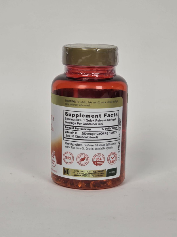 ویتامین D3 کارلایل Carlyle Vitamin D3 10000IU 250mcg