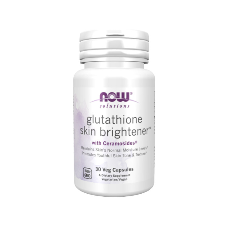 گلوتاتیون اسکین برایتنر با سراموزیدها ناو فودز Now Foods Glutathione Skin Brightener with Ceramosides Veg CapsulesNow Foods Glutathione Skin Brightener with Ceramosides Veg Capsules