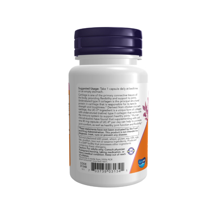 کلاژن تایپ دو یو سی تو ناو فودز ۶۰تاییNow Foods UC-II Type II Collagen Capsules