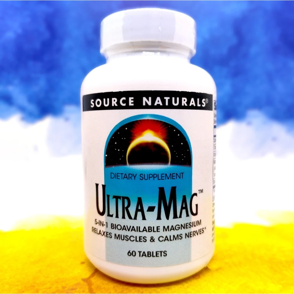 - سورس نچرالز اولترا مگ منیزیم کمپلکس با سدیم۱۲تاییSource Naturals Ultra-Mag, Vegan Dietary