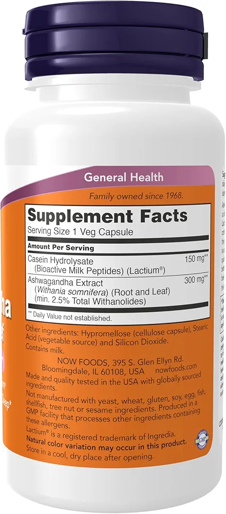 آشواگاندا ناو۶۰تایی Now Supplements, Ashwagandha Stress Relief