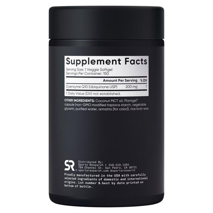 کوآنزیم اسپرت ریسرچ ۱۵۰عددی Shop Sports Research Sports Research CoQ10 200mg, 150ct