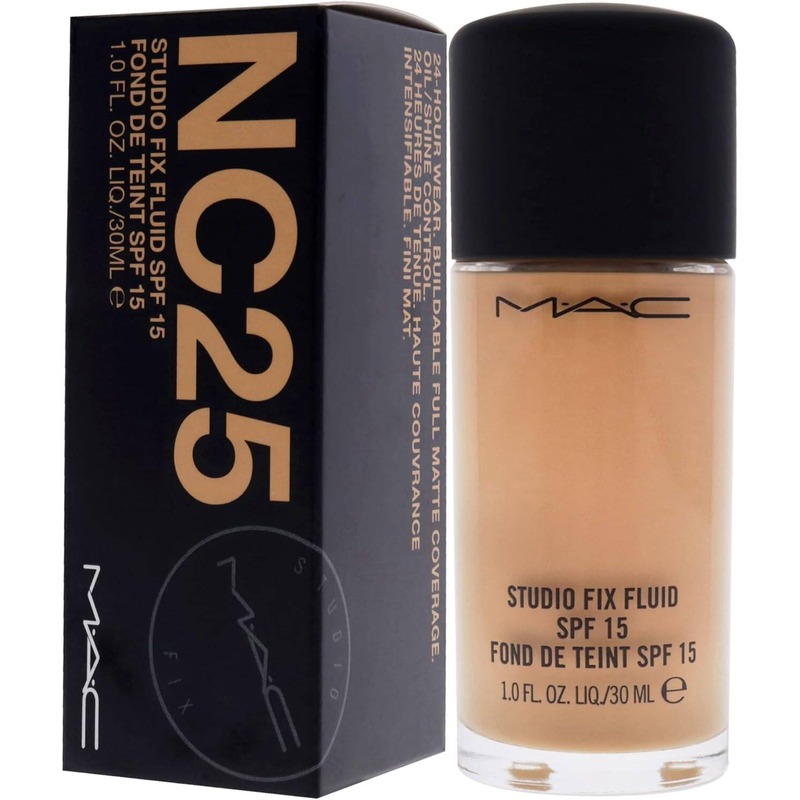 کرم پودر حرفه ای مک MAC مدل NC استودیو فیکس فلوید جحم 30 میل با SPF15 MAC Studio Fix Fluid SPF 15 Foundation