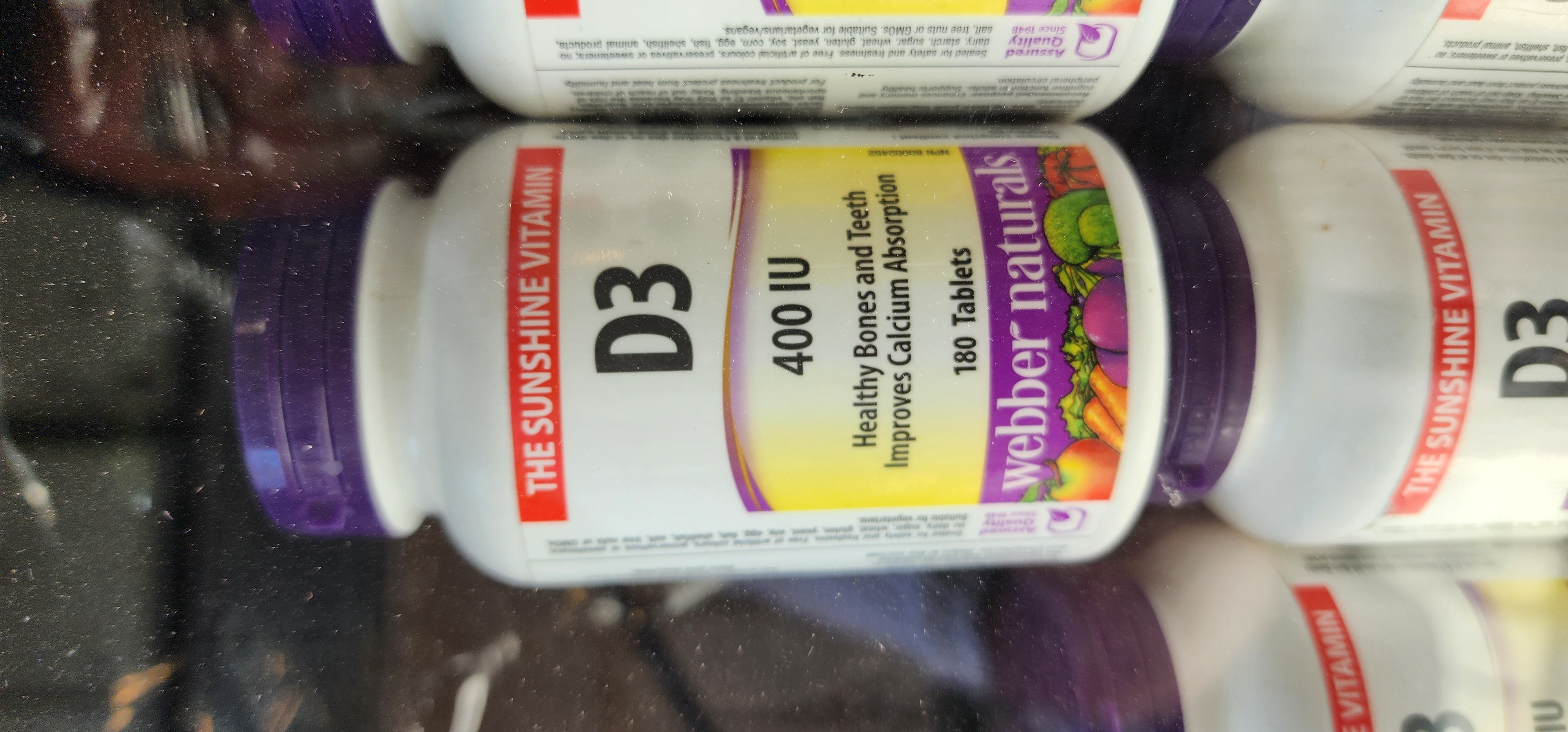 ویتامین Webber Naturals D3 ۴۰۰iu وبر نچرالز (180 عددی) Webber Naturals D3 2500iu