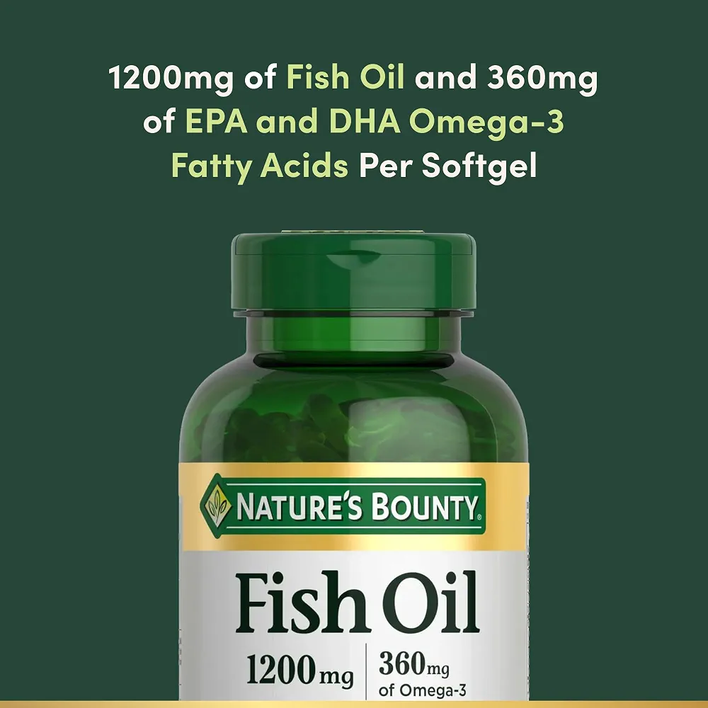 مکمل روغن ماهی نیچرز بونتی۲۰۰عددیNature’s Bounty Fish Oil