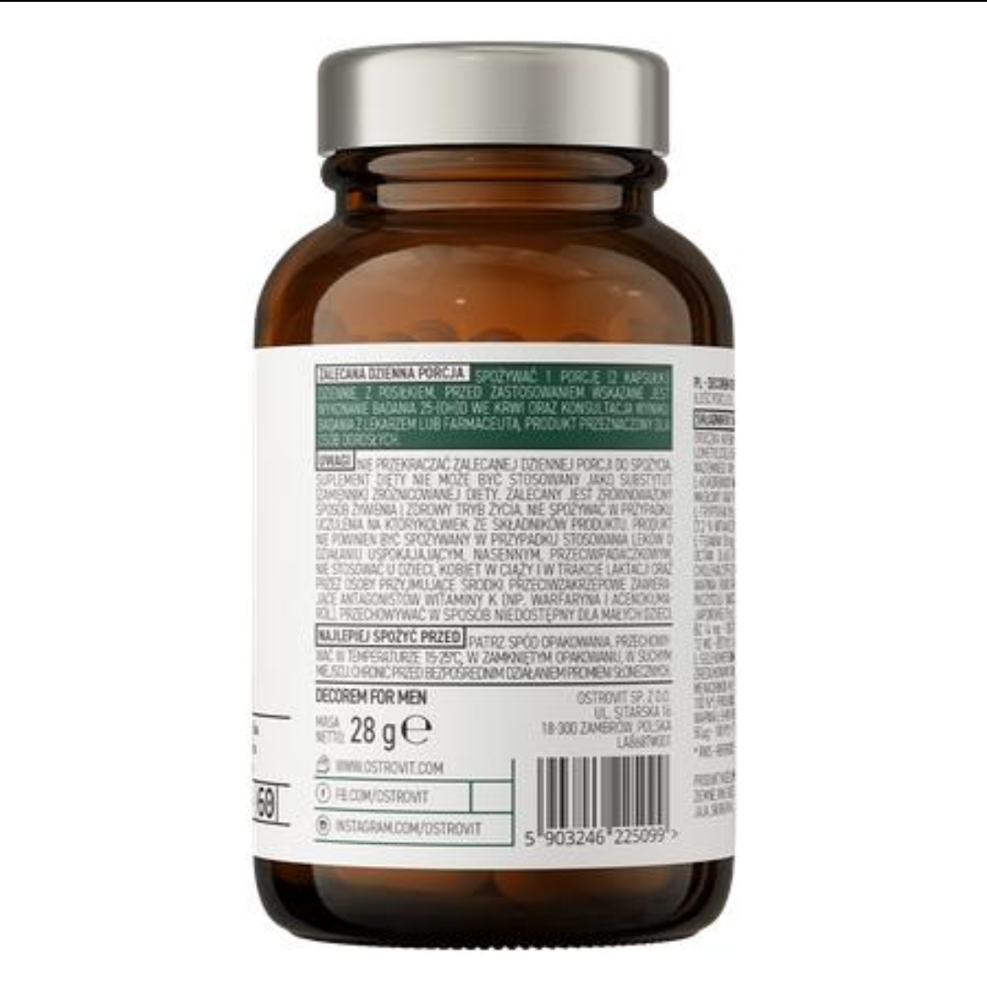 دیکورم فور من استروویت ۶۰ کپسول | OstroVit Pharma Decorem For Men