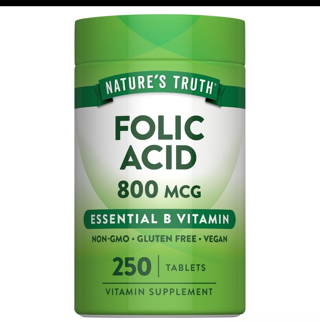 فولیک اسید ۸۰۰ میکروگرم نیچر تروث | ۲۵۰ عدد Nature’s Truth Folic Acid 800 mcg – 250 Tablets