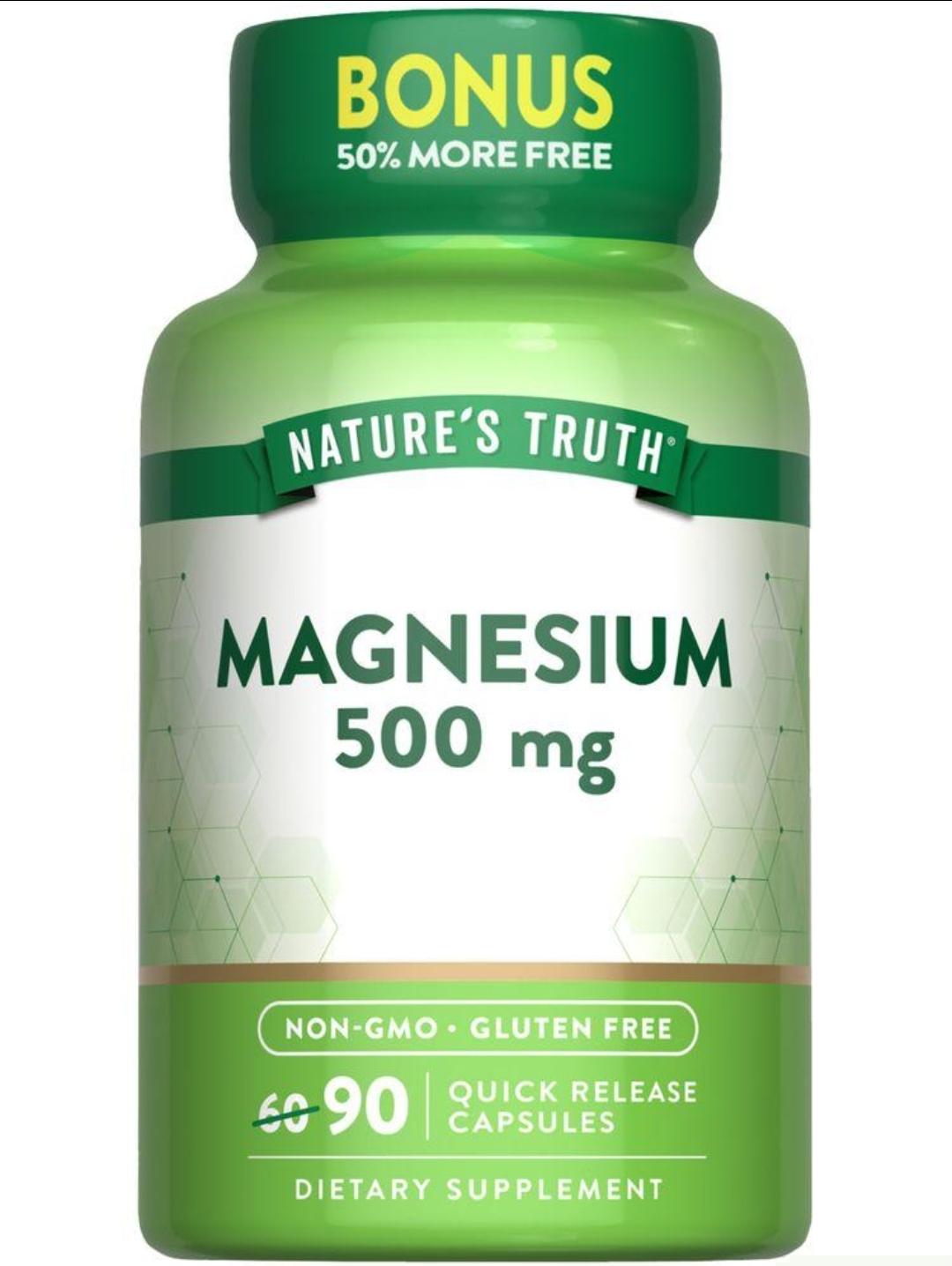 منیزیم اکساید ۵۰۰ میلیگرم نیچر تروث ۹۰ عددی Nature’s Truth Magnesium Oxide 500 mg – 90 Capsules