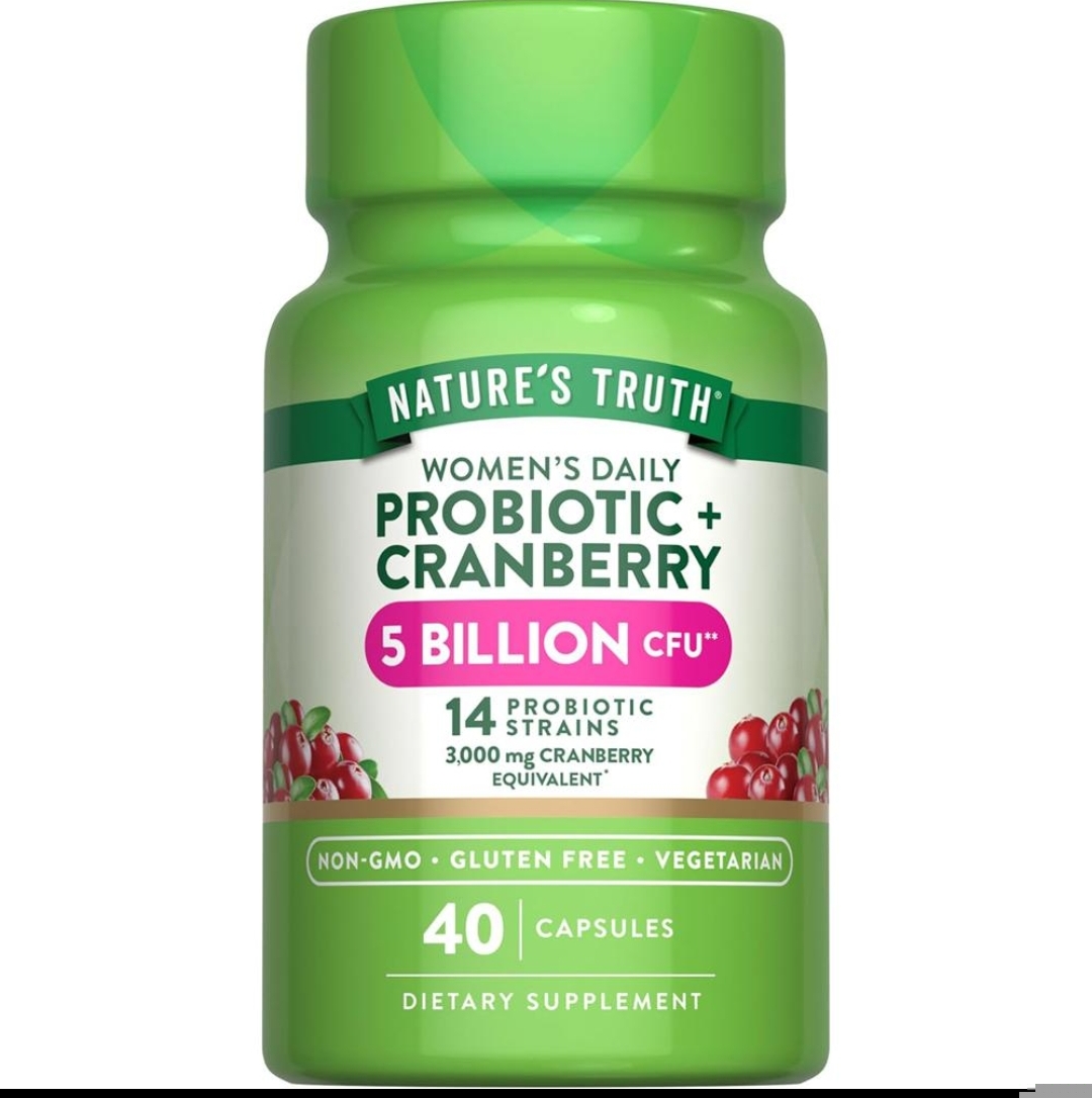 کرنبری + پروبیوتیک ۵ میلیارد Nature’s Truth – ۴۰ عددی
