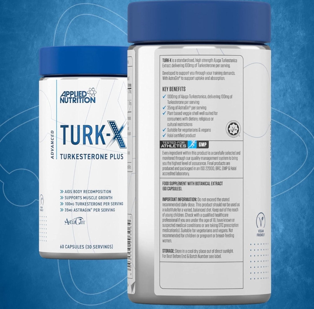 ترکسترون اپلاید نوتریشن – ۶۰ عددی Applied Nutrition TURK-X Turkesterone Plus