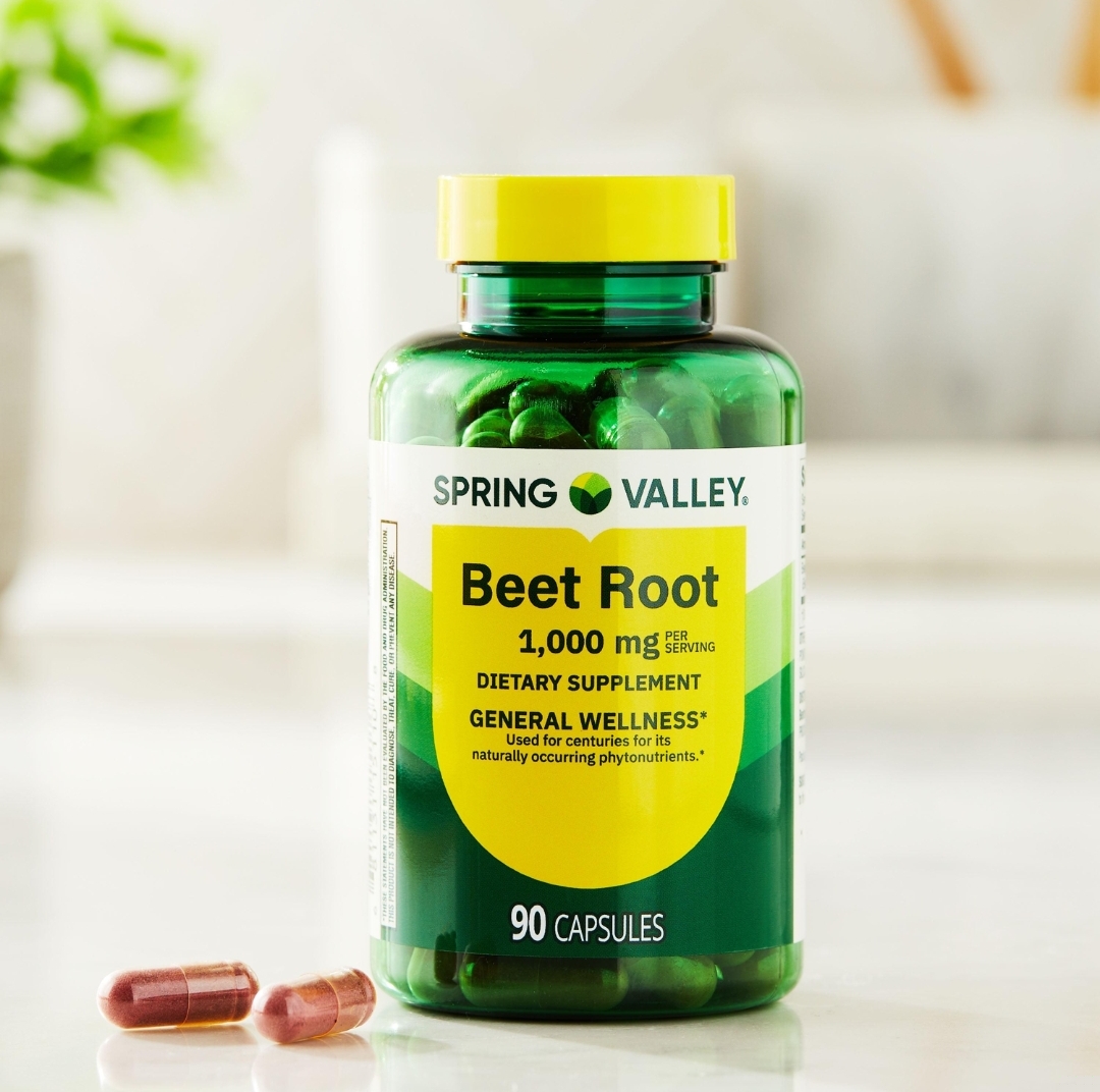 چغندر قرمز(Beet Root) Spring Valley – ۱۰۰۰ میلیگرم، ۹۰ عددیSpring Valley Beet Root