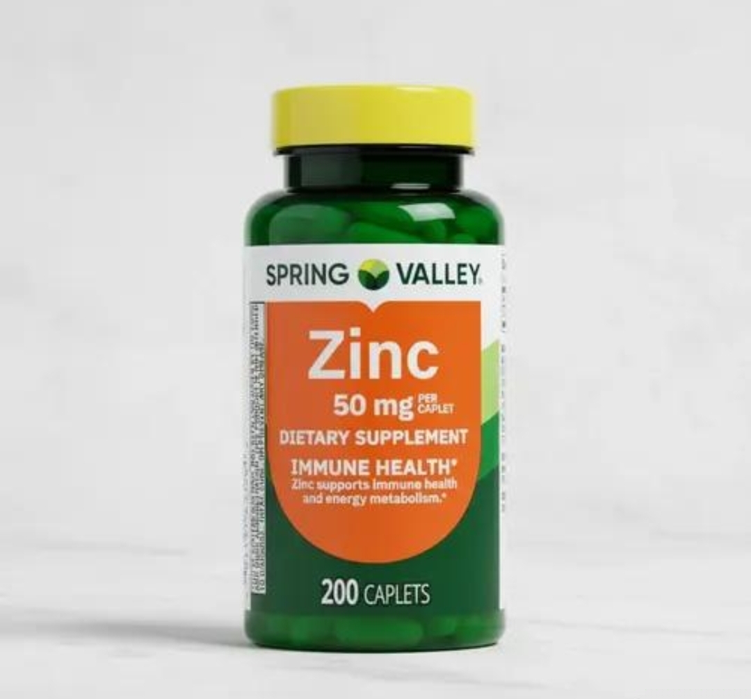 زینک Spring Valley – ۵۰ میلیگرم، ۲۰۰ عددیSpring Valley Zinc